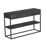 Konsolentisch New York Schwarz Mangoholz 120 cm