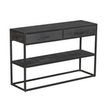 Konsolentisch New York Schwarz Mangoholz 120 cm