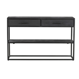 Konsolentisch New York Schwarz Mangoholz 120 cm