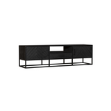 TV-Lowboard New York Schwarz Mangoholz in 3 Größen
