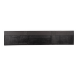TV-Lowboard New York Mangoholz massiv, Schwarz, 120 bis 280 cm