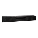 TV-Lowboard New York Mangoholz massiv, Schwarz, 120 bis 280 cm