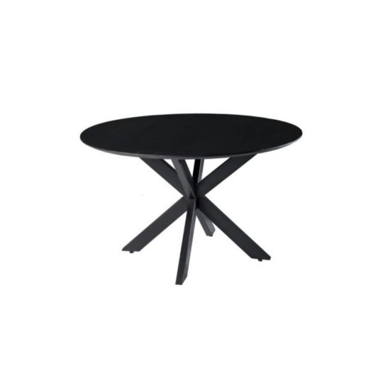 Esstisch rund Lynn Schwarz Marmor 130 cm