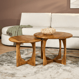 Couchtisch rund Milou Natur Mangoholz 70 cm