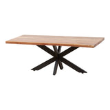 Baumstamm Couchtisch Live Edge Natur Mangoholz 120 cm