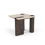Beistelltisch Maeve Braun Marmor 57 cm