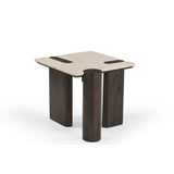 Beistelltisch Maeve Braun Marmor 57 cm