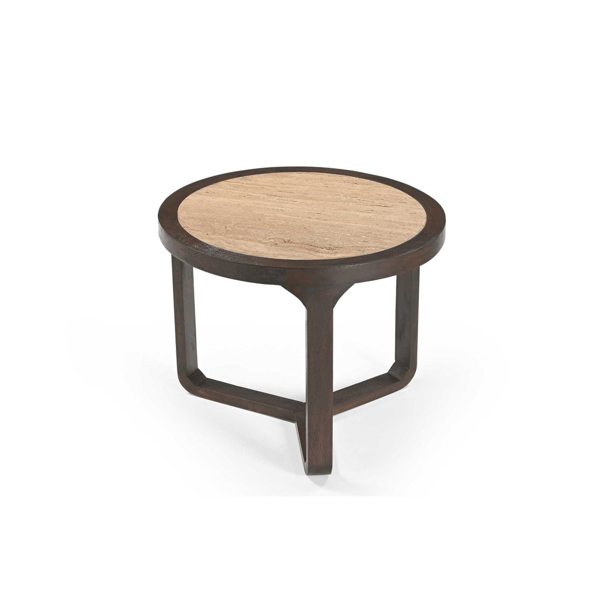 Beistelltisch Morris Braun Travertin 60 cm