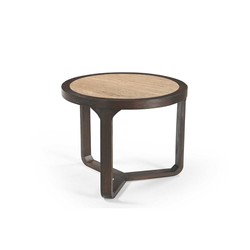 Beistelltisch Morris Braun Travertin 60 cm