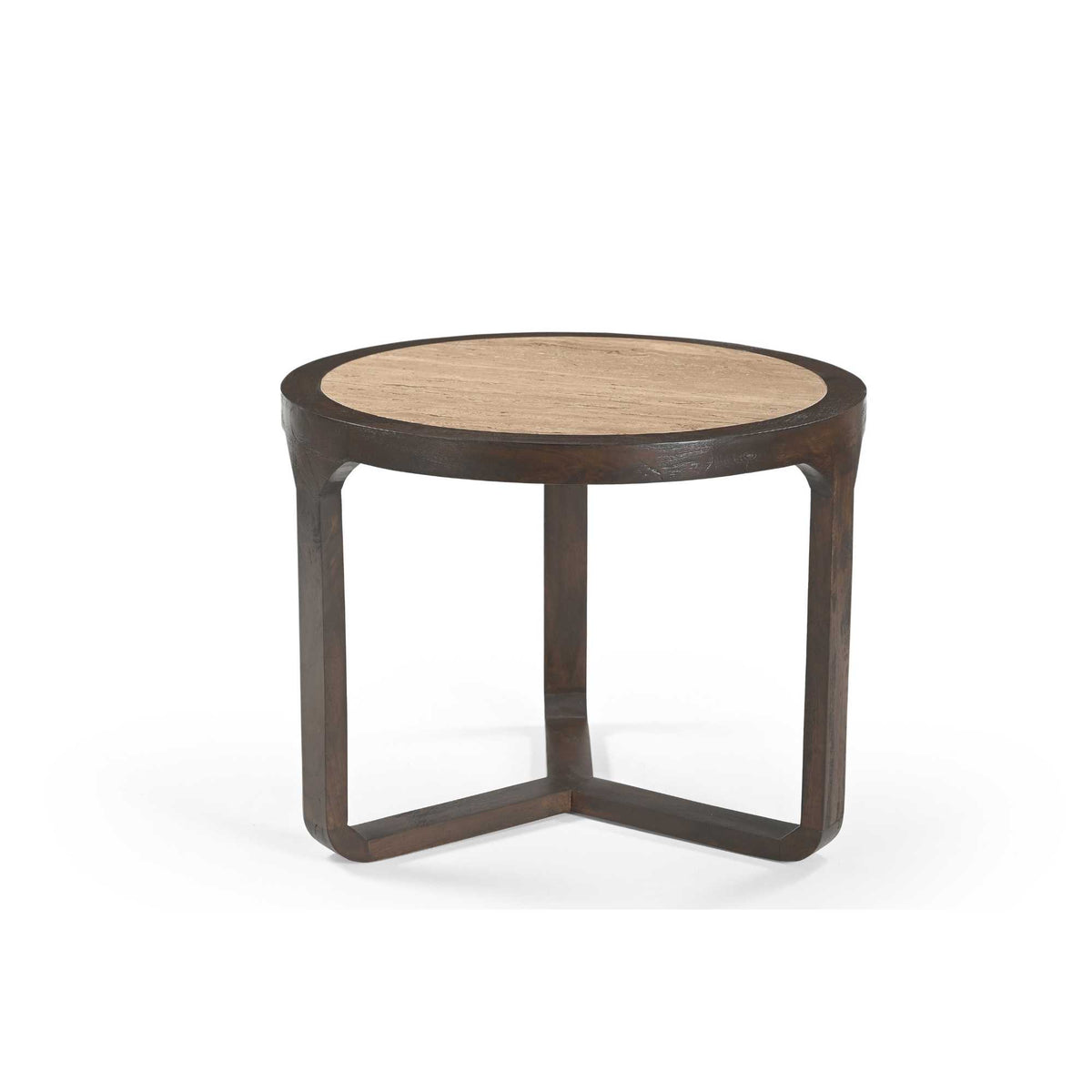 Beistelltisch Morris Braun Travertin 60 cm