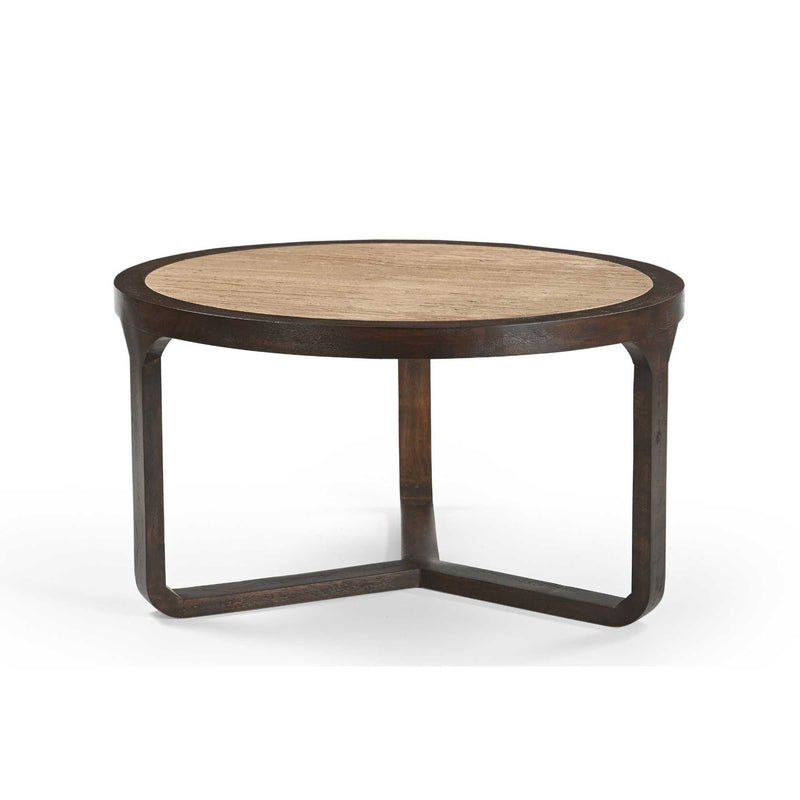 Couchtisch Morris Braun Travertin 75 cm