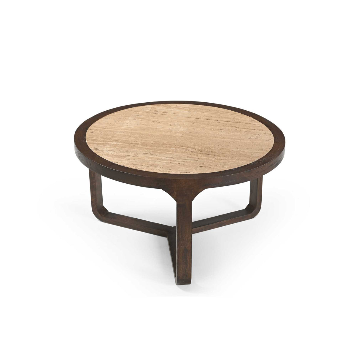 Couchtisch Morris Braun Travertin 75 cm