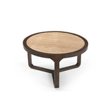 Couchtisch Morris Braun Travertin 75 cm