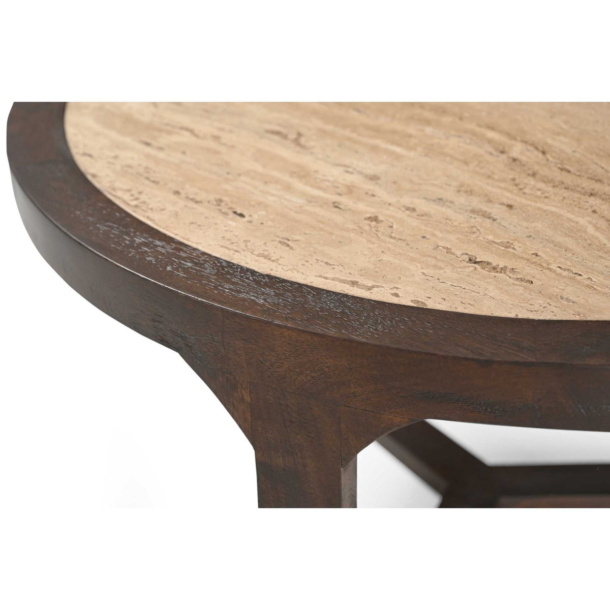 Couchtisch Morris Braun Travertin 75 cm