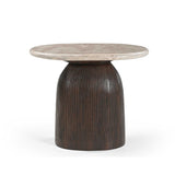 Beistelltisch Noel Braun Marmor 60 cm