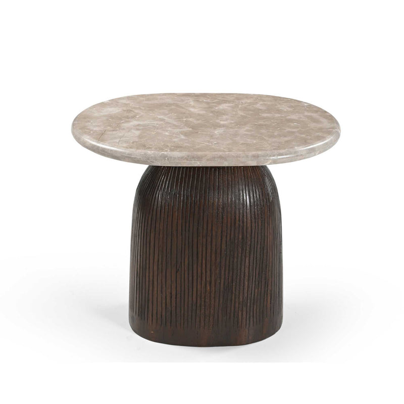 Beistelltisch Noel Braun Marmor 60 cm