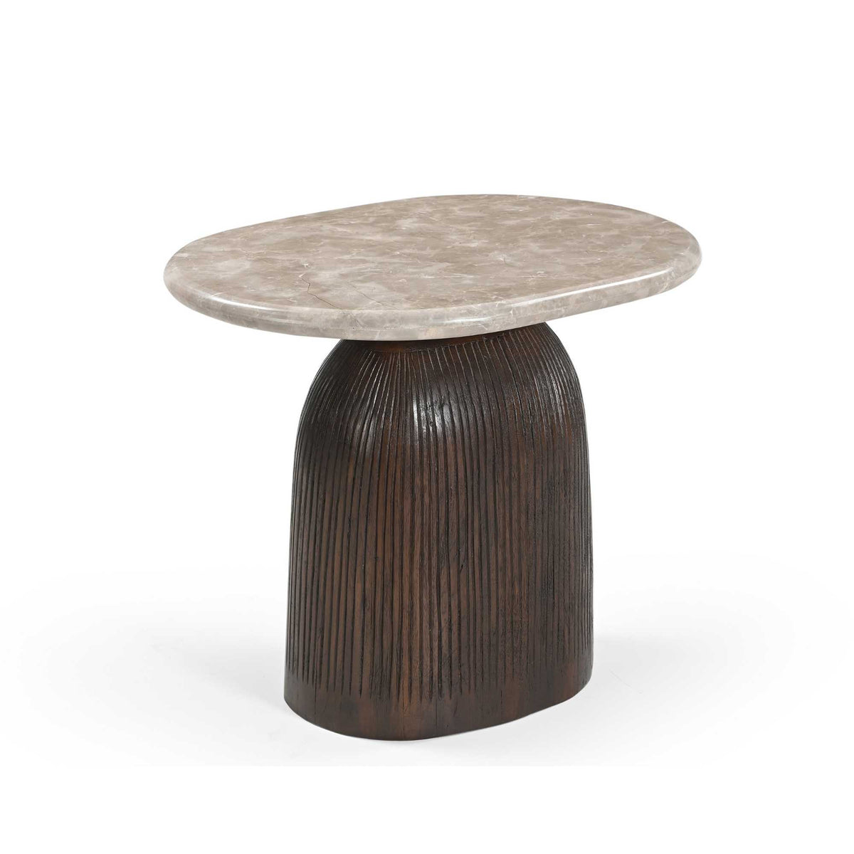 Beistelltisch Noel Braun Marmor 60 cm