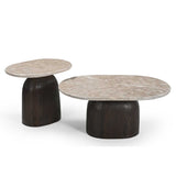 Couchtisch Noel Braun Marmor 90 cm