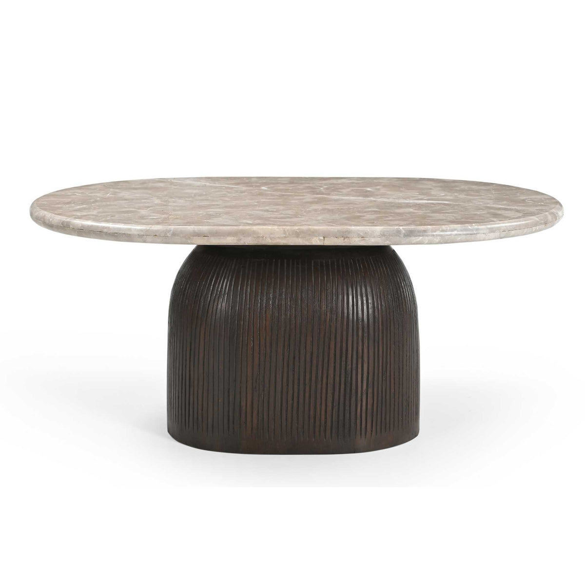 Couchtisch Noel Braun Marmor 90 cm