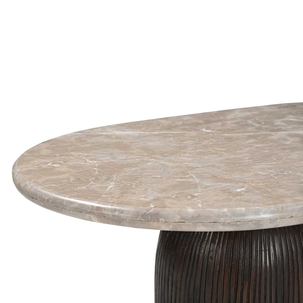 Couchtisch Noel Braun Marmor 90 cm