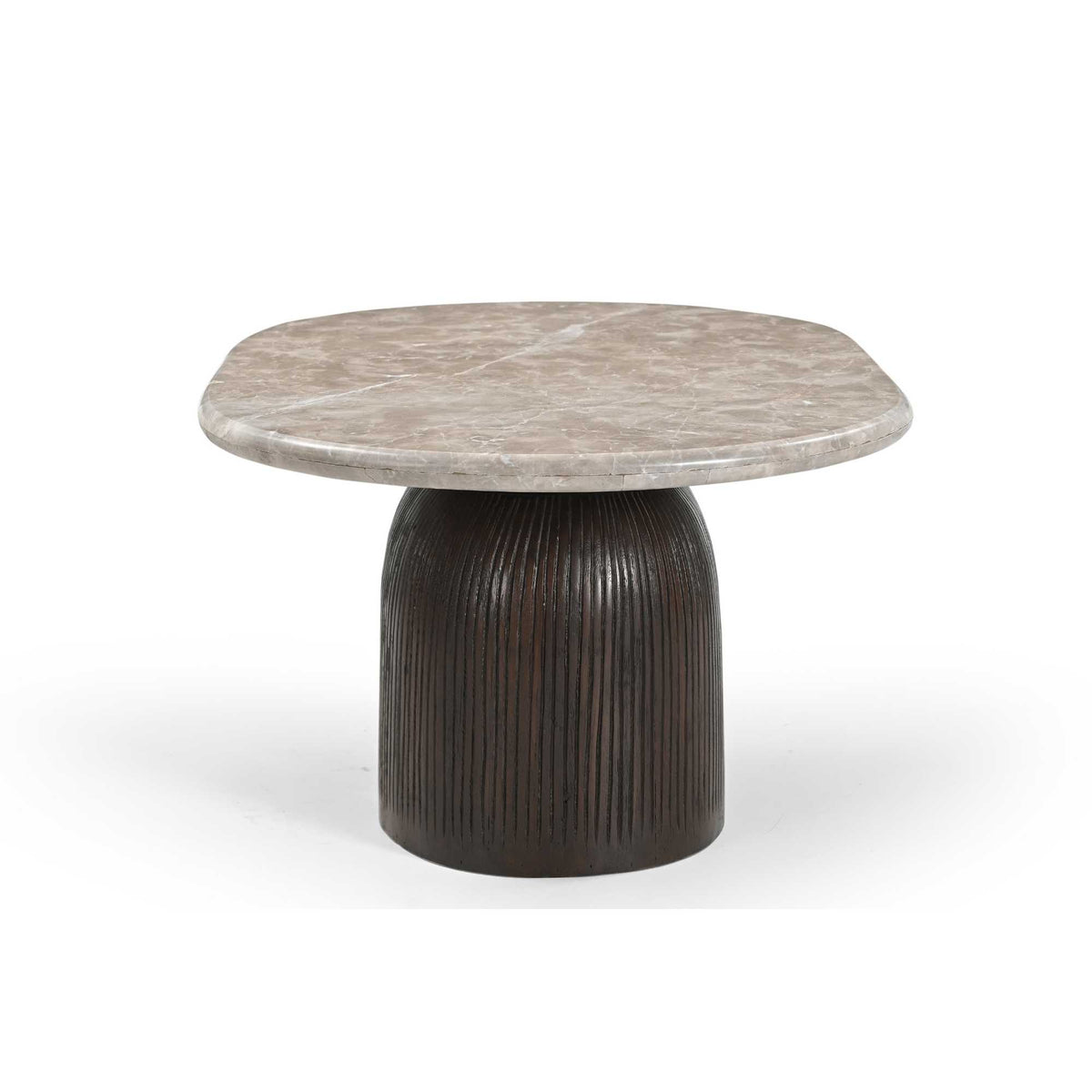Couchtisch Noel Braun Marmor 90 cm
