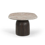 Couchtisch Noel Braun Marmor 90 cm