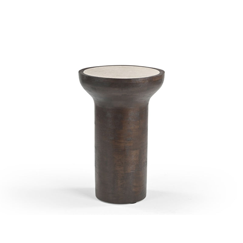 Beistelltisch Zoë Braun Marmor 33 cm