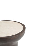 Beistelltisch Zoë Braun Marmor 33 cm