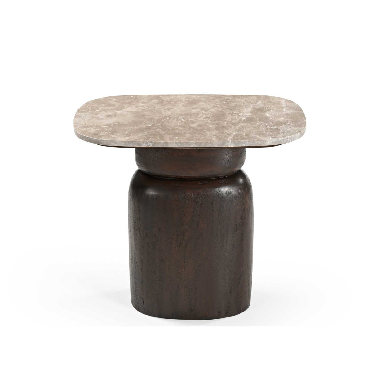 Beistelltisch Silva Braun Marmor 56 cm
