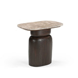 Beistelltisch Silva Braun Marmor 56 cm