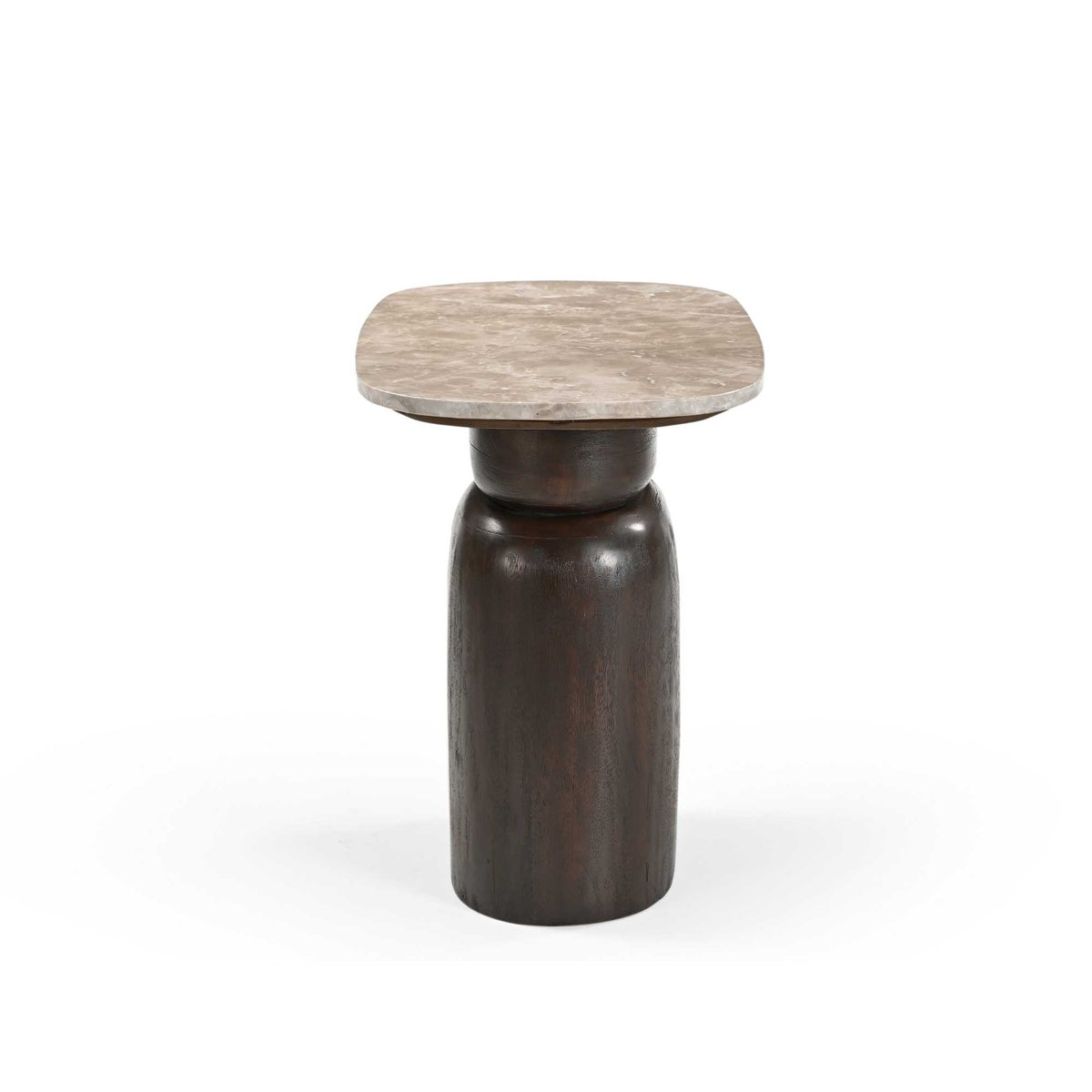 Beistelltisch Silva Braun Marmor 56 cm