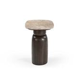 Beistelltisch Silva Braun Marmor 56 cm