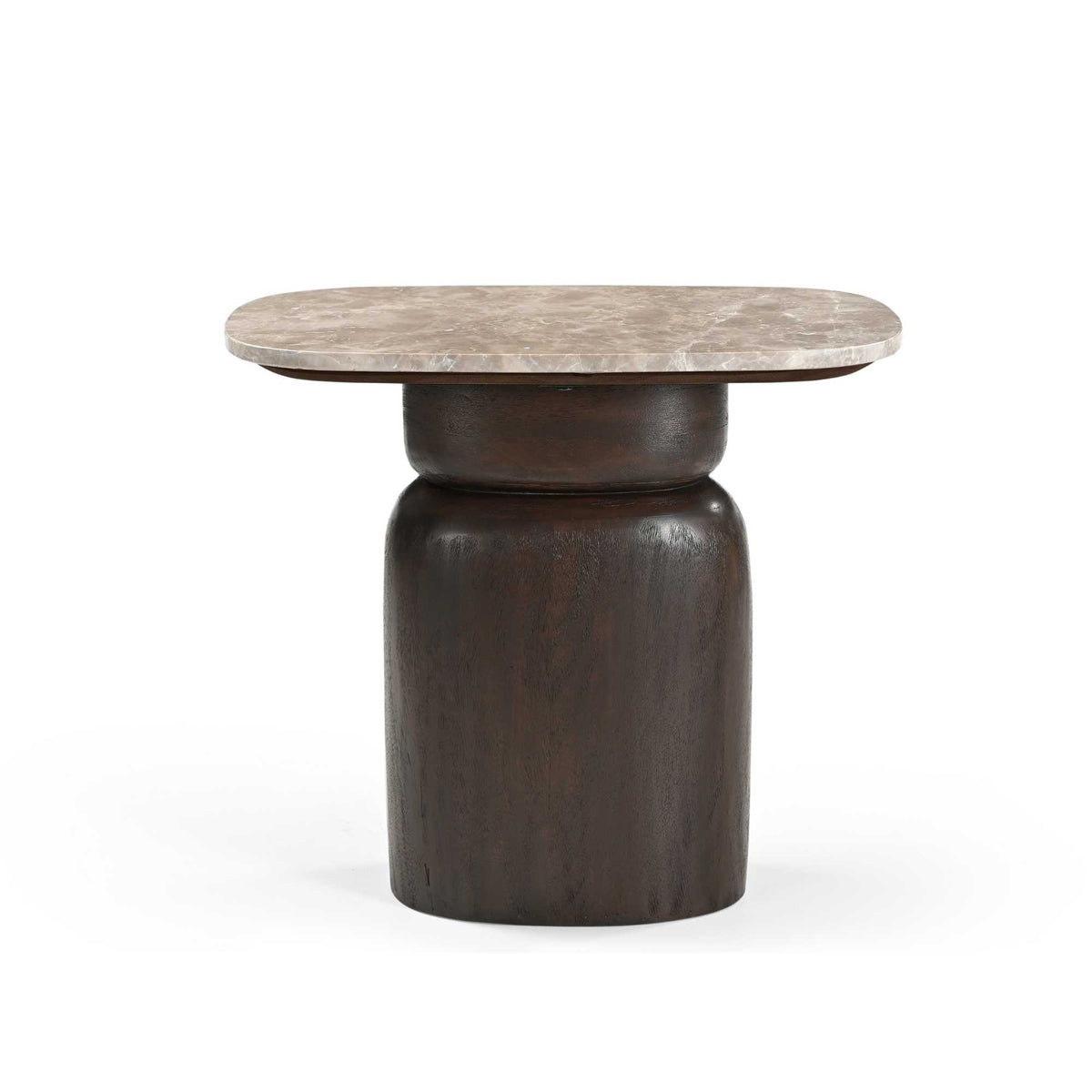 Beistelltisch Silva Braun Marmor 56 cm