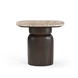 Beistelltisch Silva Braun Marmor 56 cm