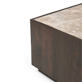 Couchtisch Moos Braun Marmor 80 cm
