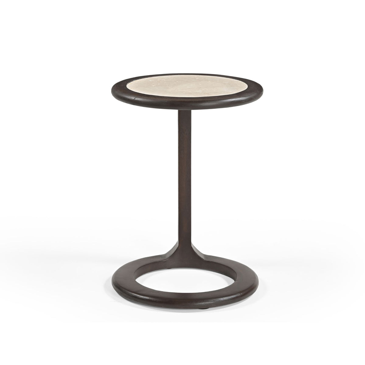 Beistelltisch Vinn Braun Travertin 55 cm
