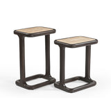 Beistelltisch Arvid Braun Travertin 58 cm