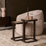 Beistelltisch Arvid Braun Travertin 58 cm