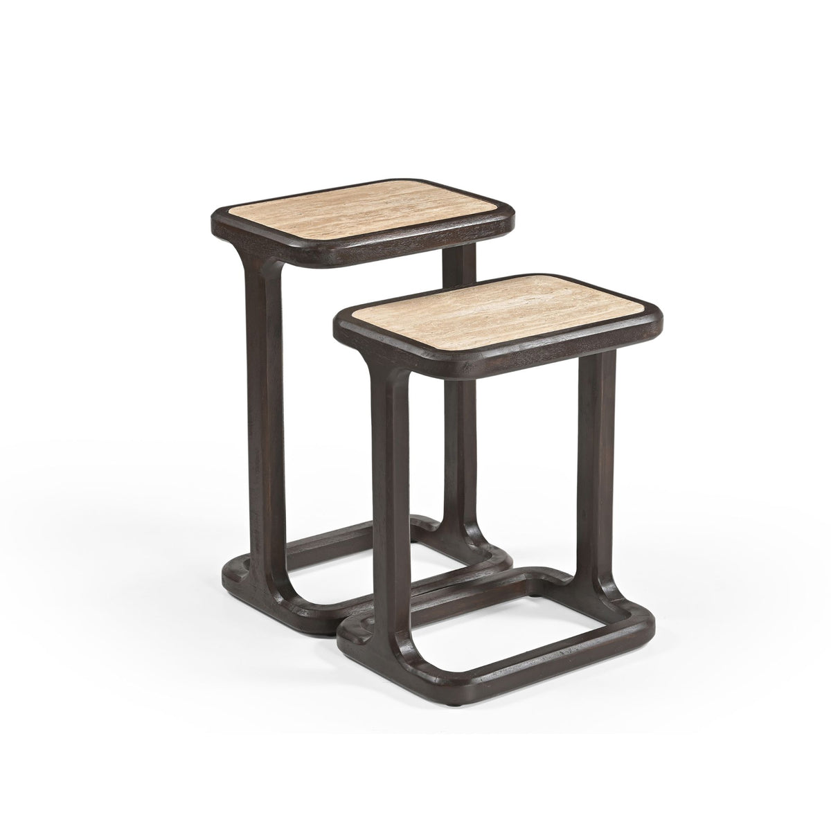 Beistelltisch Arvid Braun Travertin 49 cm