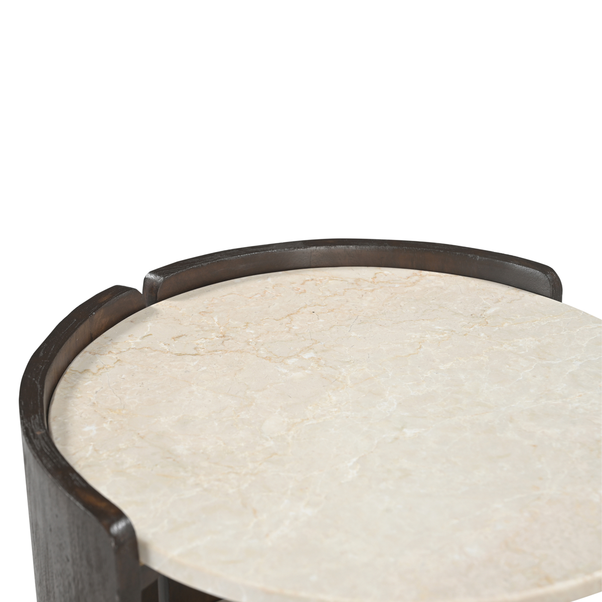 Nachttisch Niva Botticino Marmor 40 cm