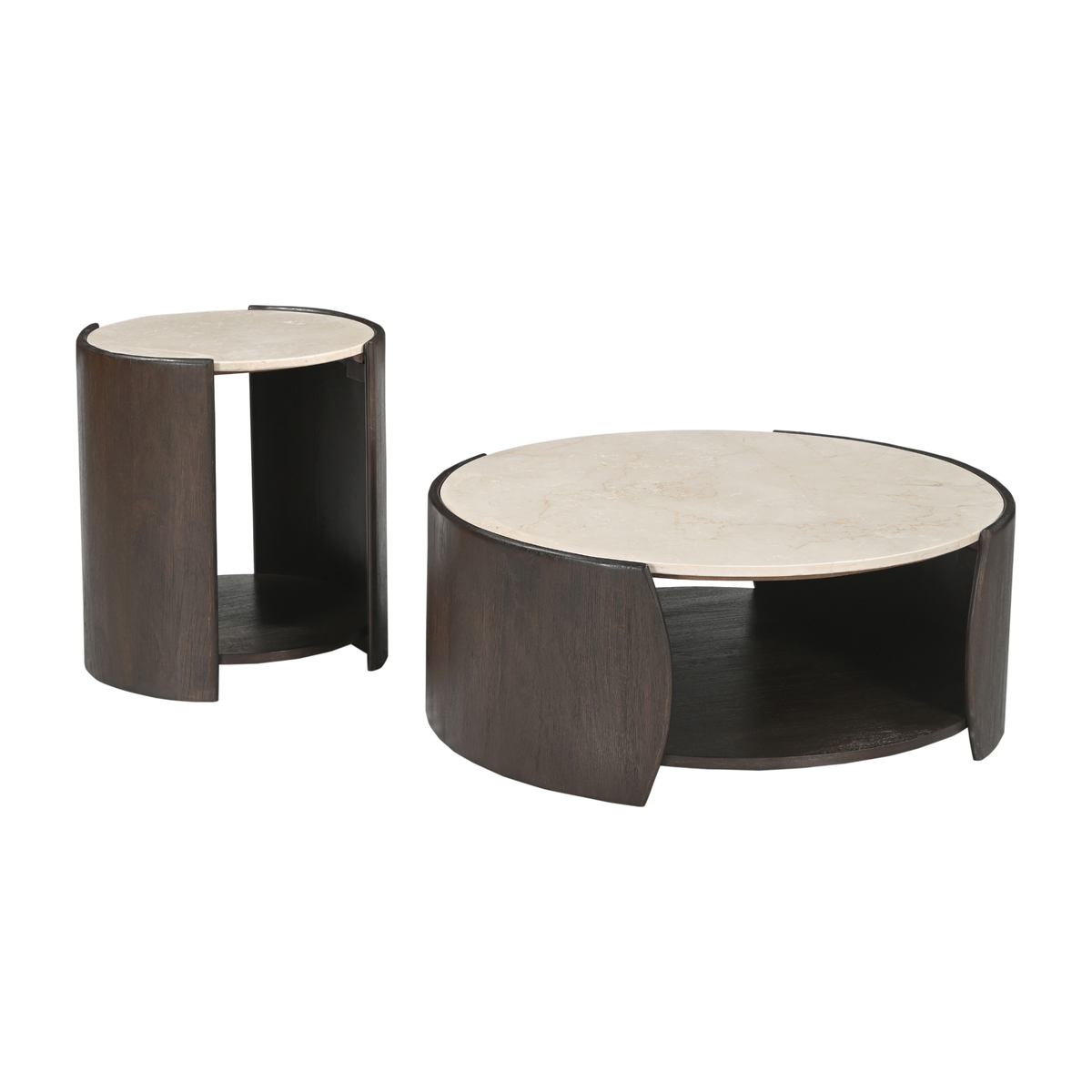 Couchtisch Rune Botticino Marmor 80 cm