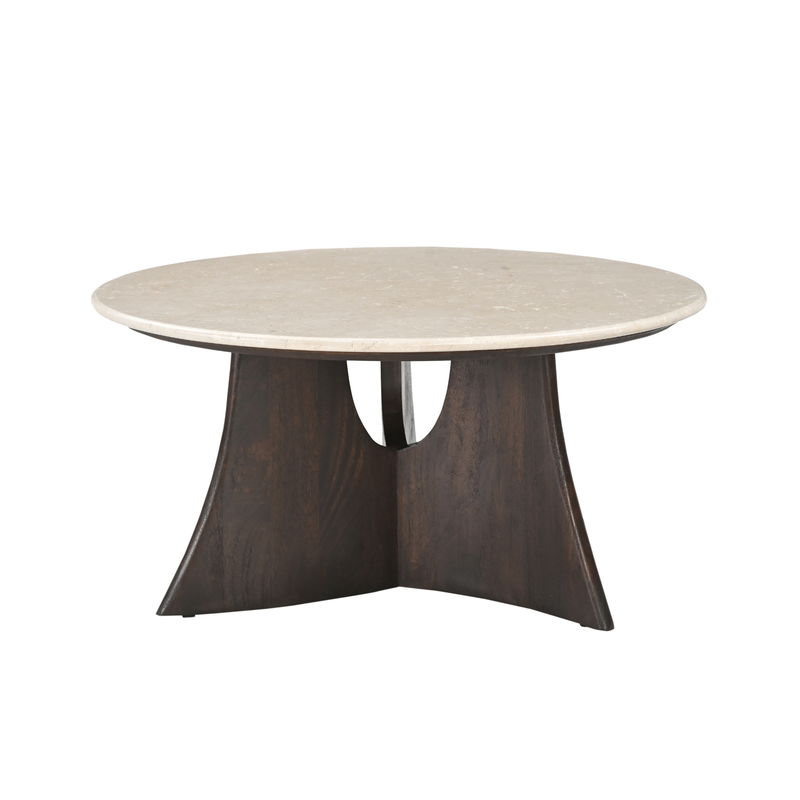 Couchtisch Milo Botticino Marmor 80 cm