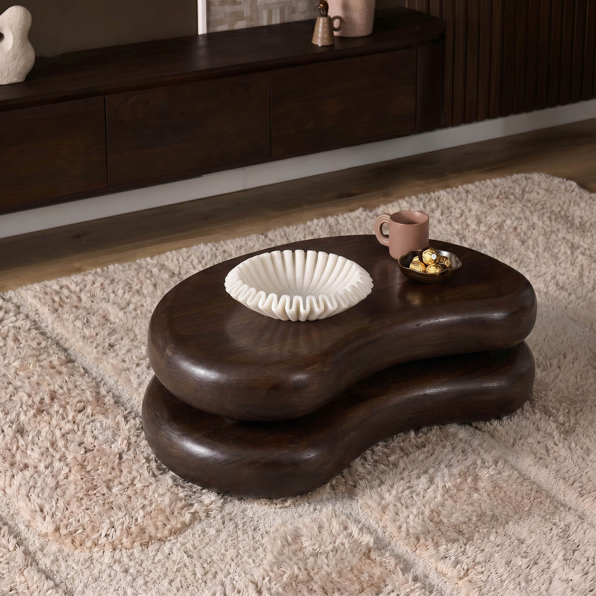 Couchtisch Mads Mangoholz Braun 99 cm