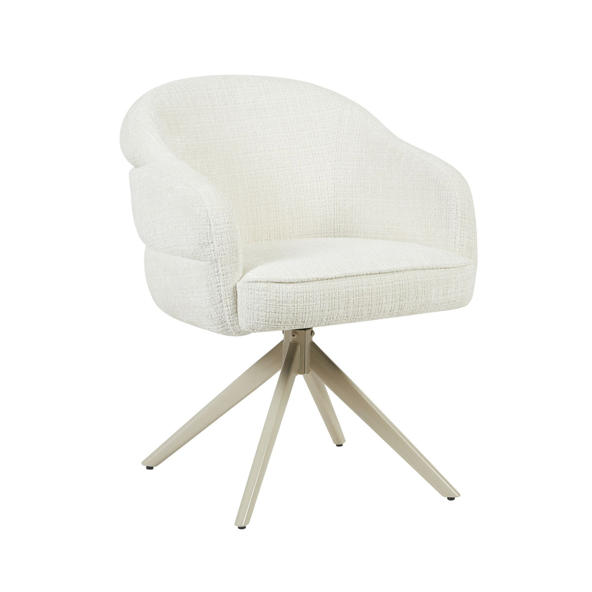 Drehstuhl Bella Off-White Gestell Sand