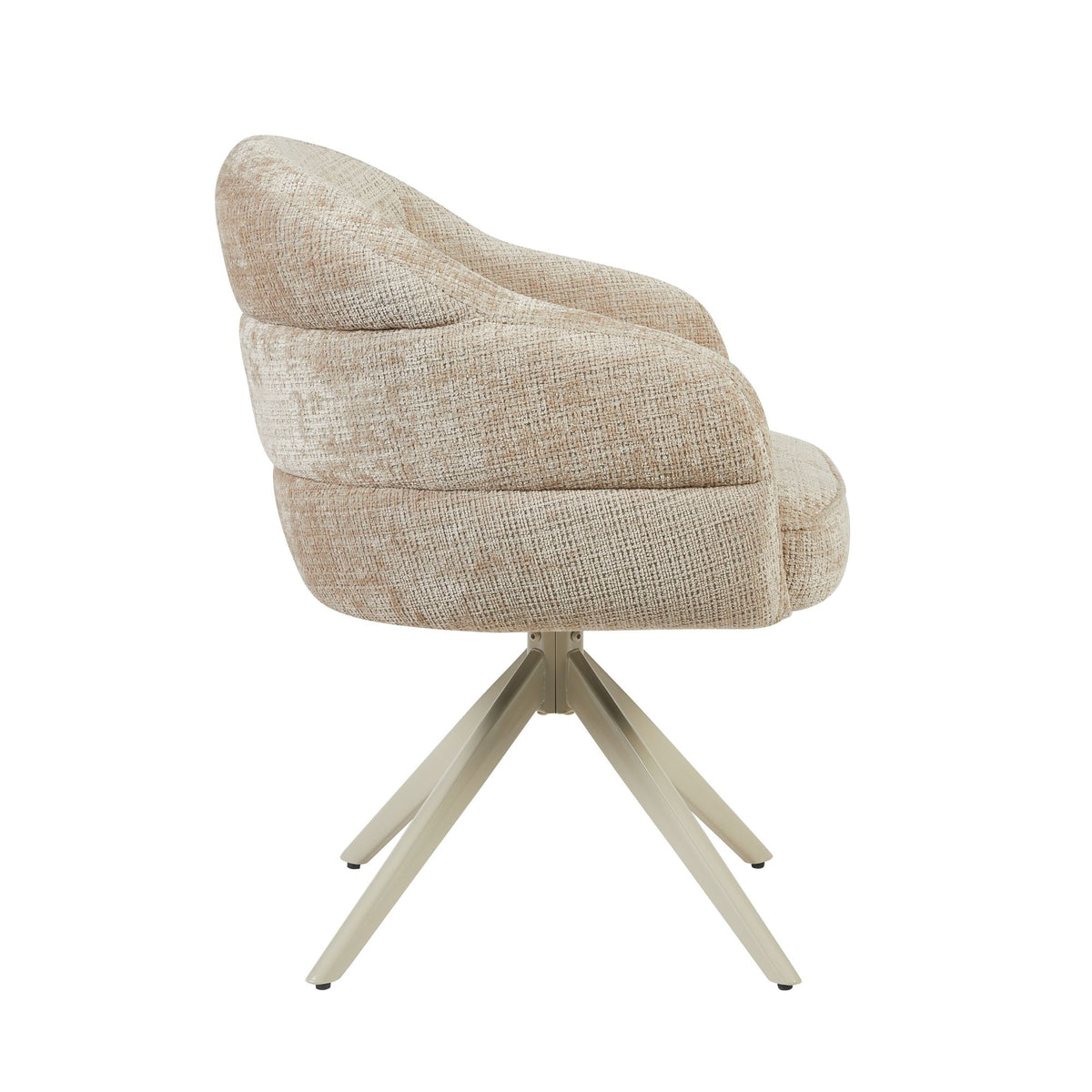 Drehstuhl Bella Beige Gestell Sand