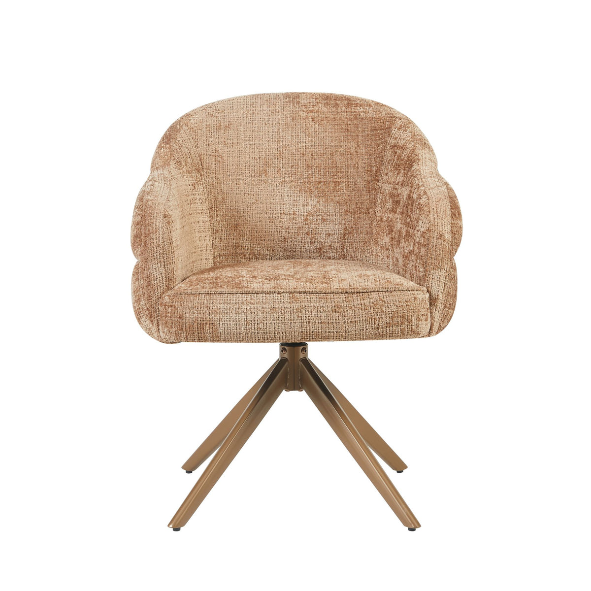 Drehstuhl Bella Cinnamon Gestell Bronze