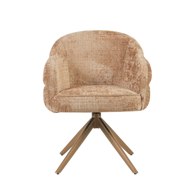 Drehstuhl Bella Cinnamon Gestell Bronze