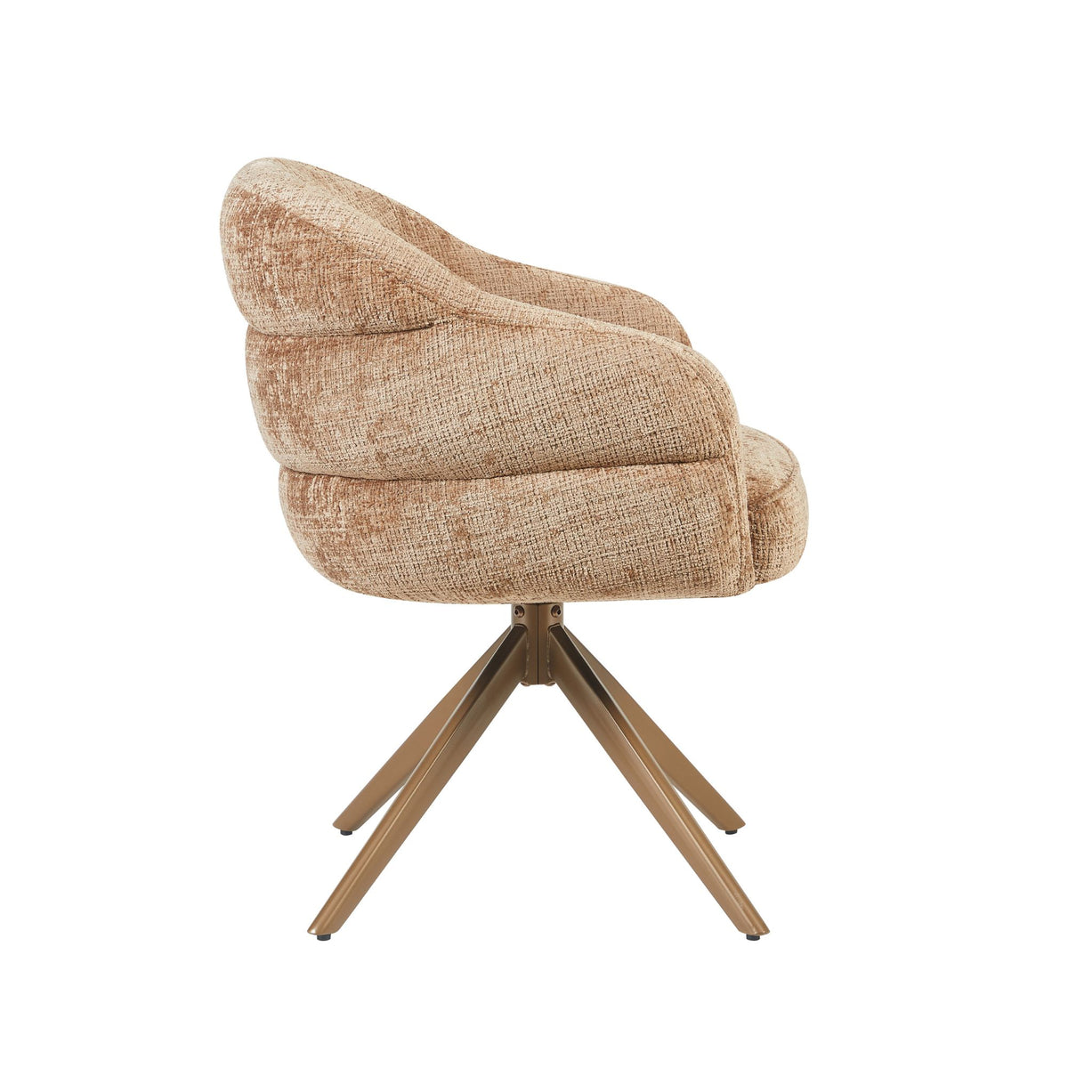 Drehstuhl Bella Cinnamon Gestell Bronze