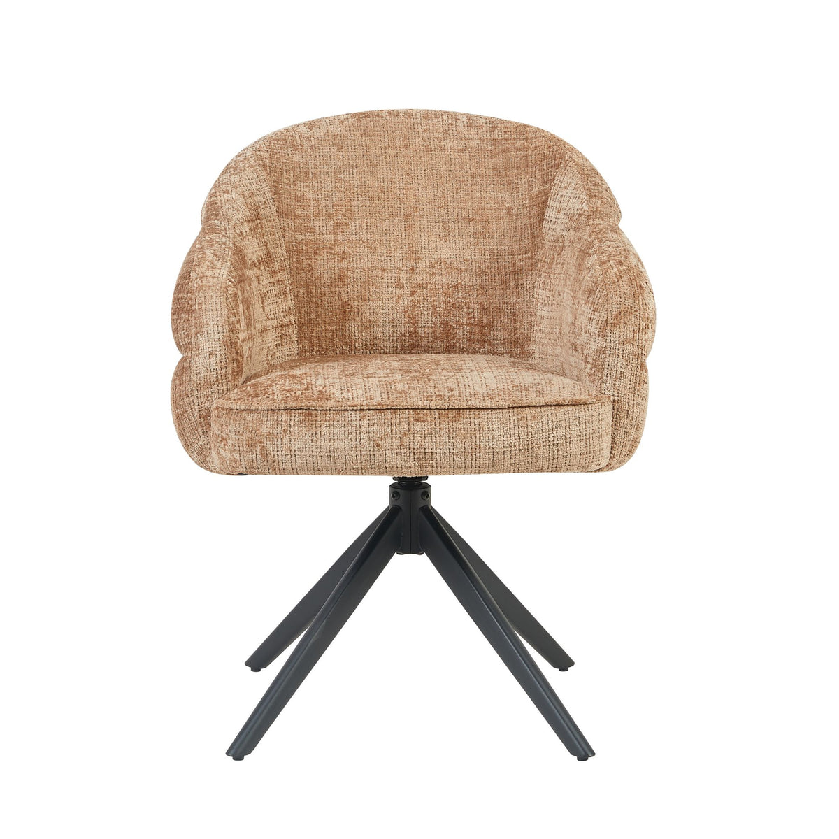 Drehstuhl Bella Cinnamon Gestell Schwarz