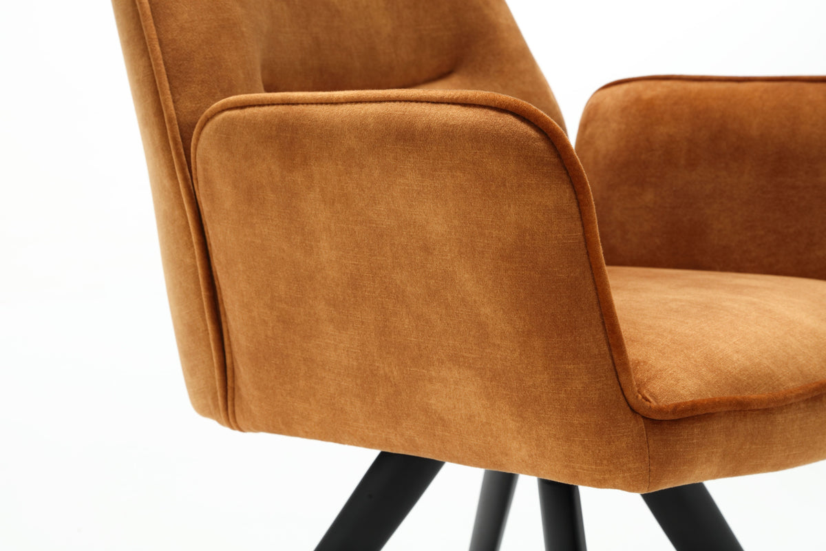 Samt Armlehnenstuhl Noma Velours in 5 Farben drehbar